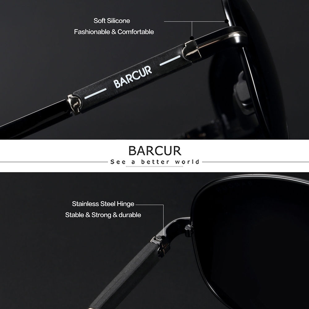 BARCUR поляризационные мужские – обзор и цена Sunglasses Aviator Polarized