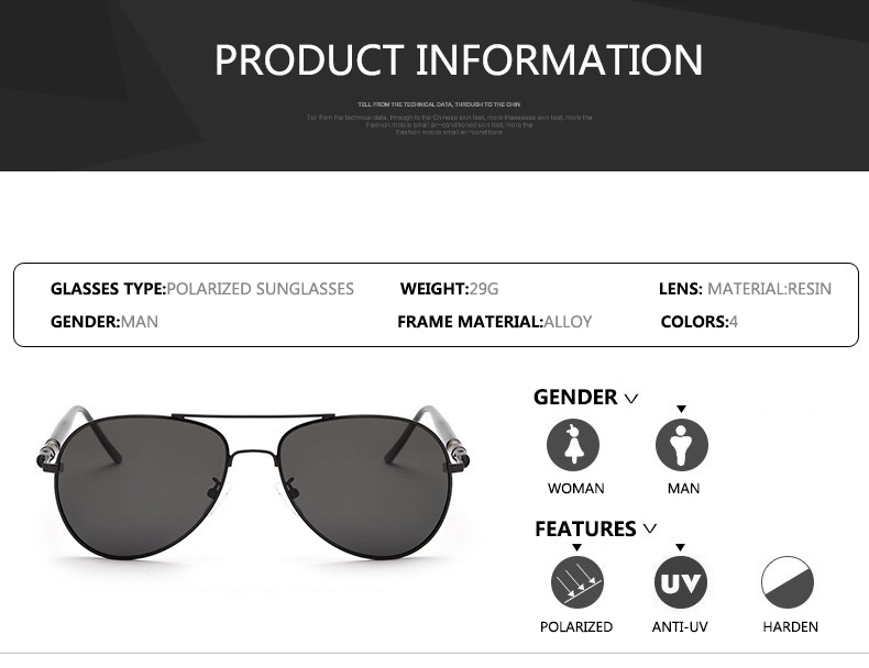 Солнцезащитные очки мужские по – обзор и цена Sunglasses Aviator Polarized
